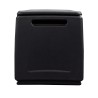 Coffre de rangement 130L Gris/Noir 54 x 53 x H57cm Poignées de transport polypropylène SATURNIA