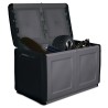 Coffre de rangement 230L Coffre de Jardin Gris/Noir 96 x 53 x H57cm Poignées de transport polypropylène ArtPlast