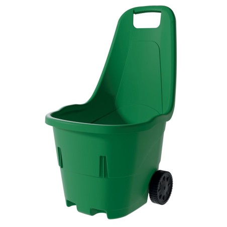 Chariot de jardin 43L Dim: 49 x 49 x 90 cm Chariot déchets verts 2 Roues robustes Charge 60 kg Art Plast