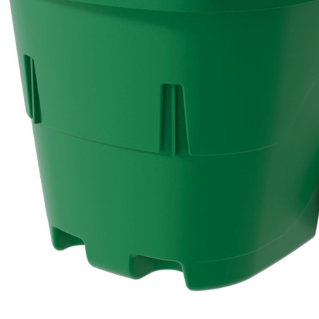Chariot de jardin 43L Dim: 49 x 49 x 90 cm Chariot déchets verts 2 Roues robustes Charge 60 kg Art Plast