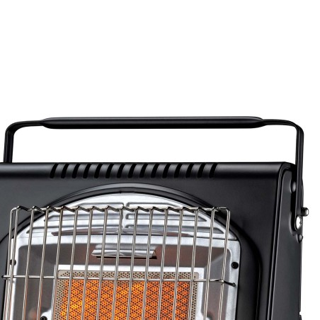 Chauffage à gaz portable Piezo 1700W à cartouche Systèmes Sécurité intégrés Autonomie 2h30 KEMPER