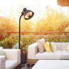 Parasol chauffant électrique 2000W Chauffage Exterieur Terrasse Infrarouge Quartz Hauteur 2.15m Inclinable et Orientable KEMPER