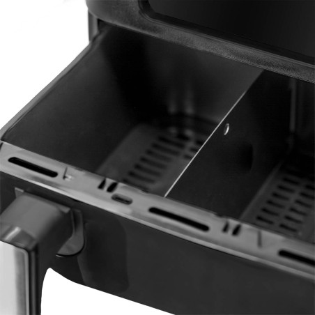 Friteuse sans huile Air fryer 10 Litres 2 Bacs 2400W Friteuse à air chaud sans PFAS