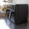 Friteuse sans huile Air fryer 10 Litres 2 Bacs 2400W Friteuse à air chaud sans PFAS