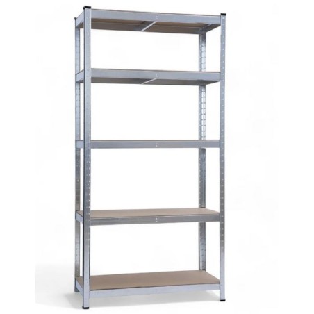 Etagères métal 90 x 40 x h180cm à 5 plateaux Structure Acier galvanisé Charge 175Kg / étage