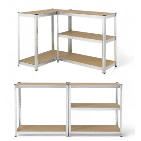 Etagères métal 90 x 40 x h180cm à 5 plateaux Structure Acier galvanisé Charge 175Kg / étage