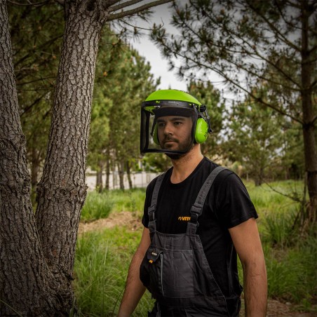 Casque de protection antibruit + Visière Ventilée Protection faciale et auditive VITO