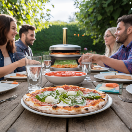 Pelle à pizza Ronde Inox Ø22cm Pelle à pain Manche 1.50m Qualité BellaNapoli