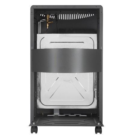 Poele à gaz pliable 4,2KW Rouge Tuyau gaz + détendeur butane Chauffage d'appoint Interieur Allumage Piezo INTEC