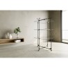 Étendoir à linge Intérieur 3 étages Séchoir à linge Pliable sur roulettes Tancarville Noir 93 x 71 x 131 cm VILEDA