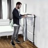Étendoir à linge Intérieur 3 étages Séchoir à linge Pliable sur roulettes Tancarville Noir 93 x 71 x 131 cm VILEDA