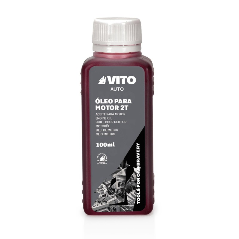 Huile moteur 2 Temps 1L Lubrifiant Semi Synthétique Tronçonneuse, Débroussailleuse, Taille-haie, Scooter VITO