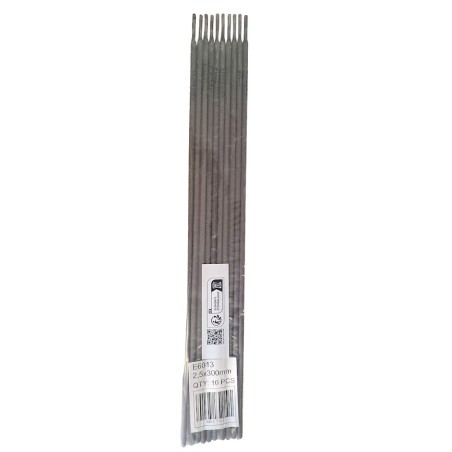 Lot de 10 Electrodes Acier 2.5 x 300 mm Baguettes enrobées Soudure toutes positions AWELCO