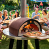 Pelle à pizza inox Ø22 cm manche 1,50m compatible four à bois, four électrique, four à gaz, Outil cuisson Pizzaiolo BellaNapoli