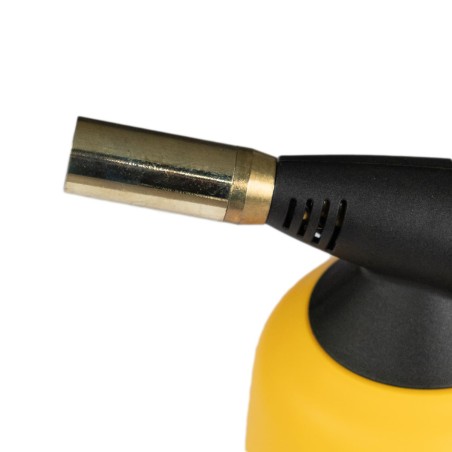 Lampe a souder à gaz ABS Allumage piezo + 2 Cartouches de gaz 190gr Perçables VITO