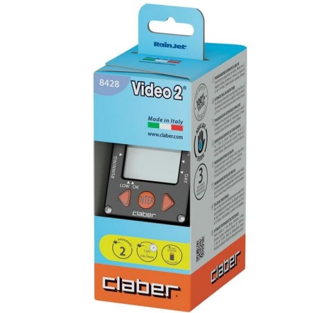 Programmateur d'arrosage automatique 1 Voie Raccord robinet 20-27 mm 0,5 à 10 bar Claber Video2