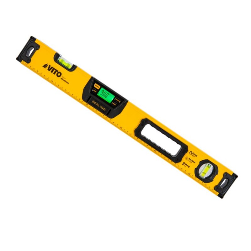 Niveau à bulle digital Electronique Longueur 60cm avec base magnétique Ecran rétro éclairé VITO