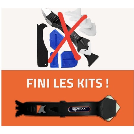 Lisseur joint silicone tout en 1 - Extracteur/Lisseur à tête rotative SMARTOOL