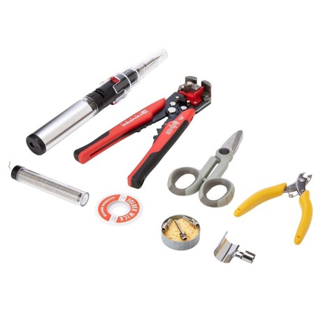 Kit microsoudure à gaz rechargeable Polyvalent 5 pointes Pinces et Accessoires + Mallette KEMPER