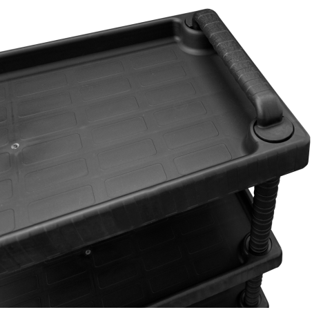 Chariot de Rangement 3 Étagères Porte-Outils - Desserte mobile Charge max 120 kg Art Plast