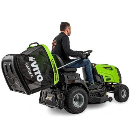 Tracteur Tondeuse thermique Autoportée 10.5CV Transmission Hydrostatique Coupe 86cm Bac 245L VITO