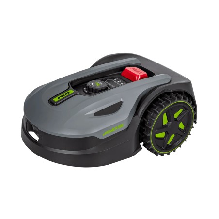 Robot Tondeuse 20V Batterie 2.5Ah 500m2 - Station de charge - Cable périphérique 130m- Autonomie 1h30 VITO