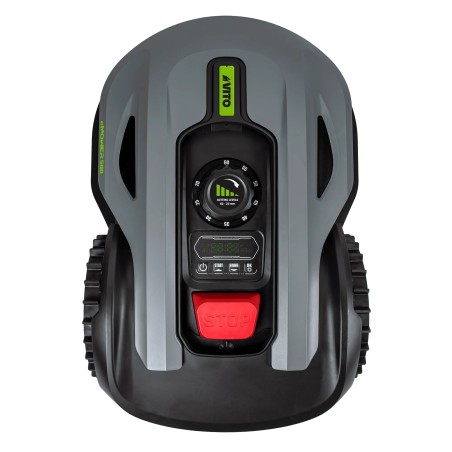 Robot Tondeuse 20V Batterie 2.5Ah 500m2 - Station de charge - Cable périphérique 130m- Autonomie 1h30 VITO
