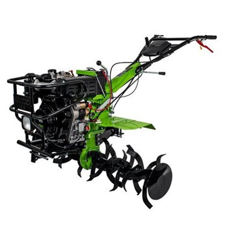 Motoculteur thermique diesel 12CV 4T Transmission directe Fraises et Butteur double VITO