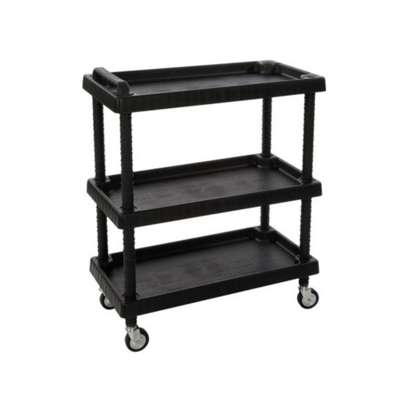 Chariot de Rangement 3 Étagères Porte-Outils - Desserte mobile Charge max 120 kg Art Plast