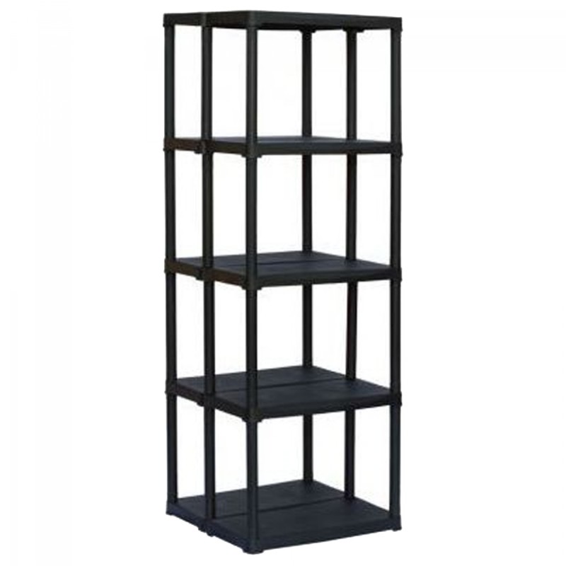 Etagère de Rangement 5 Niveaux Charge Max 200 kg Polypropylène Résistant - Garage Atelier Intérieur Extérieur Art Plast