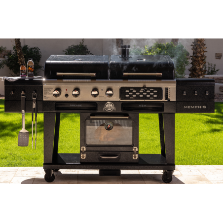 Barbecue Hybride 3-en-1 : Gaz, Charbon, Fumoir Électrique BBQ Cuisine Extérieure Conviviale Memphis Ultimate 2.0 PIT BOSS