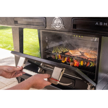 Barbecue Hybride 3-en-1 : Gaz, Charbon, Fumoir Électrique BBQ Cuisine Extérieure Conviviale Memphis Ultimate 2.0 PIT BOSS