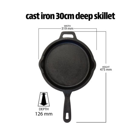 Set de 6 pièces Accessoires de Cuisson en Fonte Pré Assaisonné Pour Barbecue Camping Cuisine Extérieure PIT BOSS