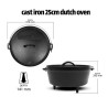 Set de 6 pièces Accessoires de Cuisson en Fonte Pré Assaisonné Pour Barbecue Camping Cuisine Extérieure PIT BOSS