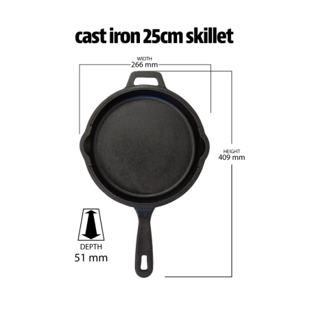 Set de 6 pièces Accessoires de Cuisson en Fonte Pré Assaisonné Pour Barbecue Camping Cuisine Extérieure PIT BOSS
