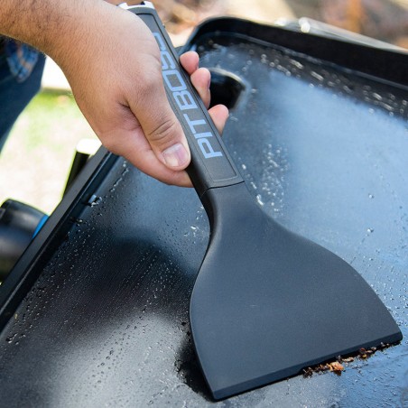 Kit 5 Ustensiles Barbecue, Plancha, Plaque de Cuisson - Accessoires de Cuisson Spatule, Grattoir et Brosse PIT BOSS