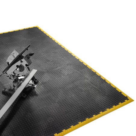Bordure Femelle pour Dalle PVC noire Clipsable Sol Antidérapant Carré Garage Atelier PS50CRN/F