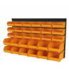 Panneau Porte Outils Mural - 30 Bacs à Becs Amovibles - Rangement et Stockage Outils et Quincaillerie - INTEC