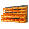 Panneau Porte Outils Mural - 30 Bacs à Becs Amovibles - Rangement et Stockage Outils et Quincaillerie - INTEC