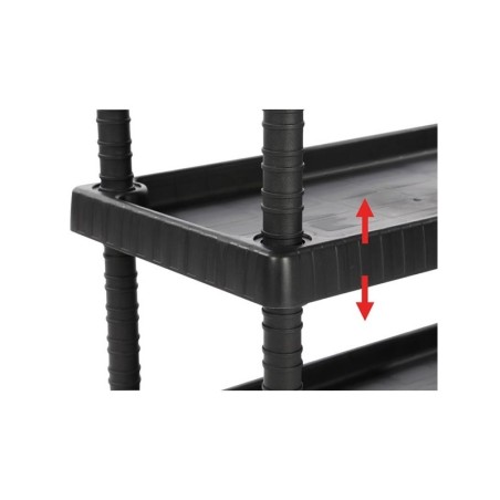 Chariot de Rangement 3 Étagères Porte-Outils - Desserte à Roulettes Charge max 120 kg INTEC