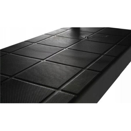 Étagère de Rangement 4 niveaux Noire modulable Polypropylène Résistant Garage Buanderie INTEC