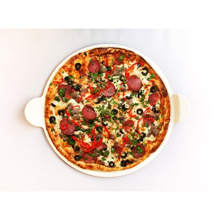 Pierre à Pizza Four - Pierre de Cuisson 38 cm Céramique PIT BOSS - Pâte à Pizza Pain Croustillant - Pour Barbecue Grill Four