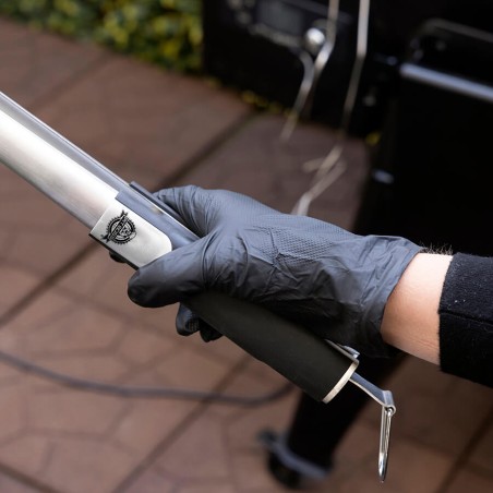 Lot 50 Gants en Nitrile Jetable + 1 Paire Doublure Gants Protection Coton Réutilisable BBQ PIT BOSS