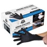 Lot 50 Gants en Nitrile Jetable + 1 Paire Doublure Gants Protection Coton Réutilisable BBQ PIT BOSS