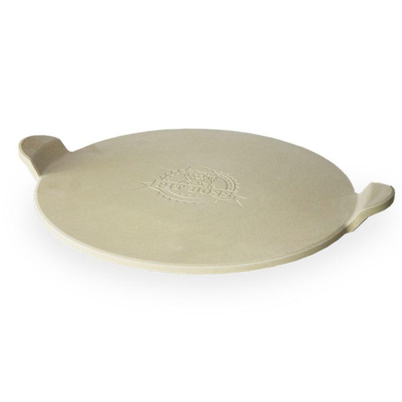 Pierre à Pizza Four - Pierre de Cuisson 38 cm Céramique PIT BOSS - Pâte à Pizza Pain Croustillant - Pour Barbecue Grill Four