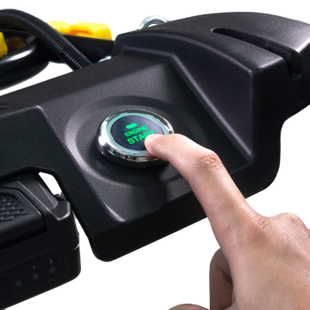 Tondeuse thermique Autotractée 7.5CV Démarrage électrique Moteur 4T OHV 224 cm³ Surfaces 2000m² GOODYEAR