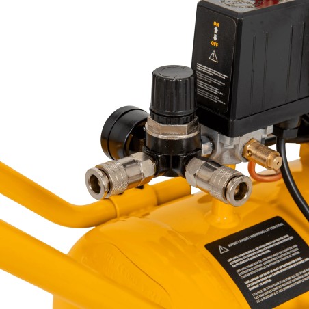 Compresseur à Air Portatif Silencieux 24L 2CV / 1,5 kW Gonfleur Pneus Voiture Chantier Sans huile 8 bar VITO