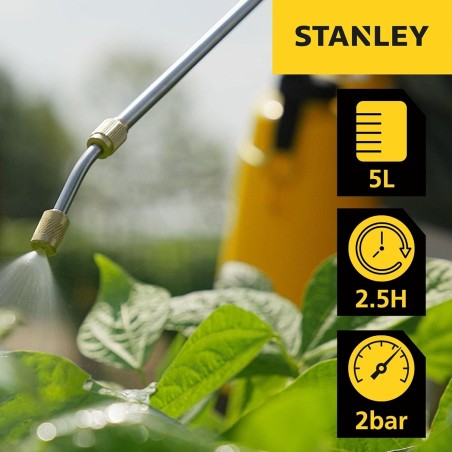 Pulvérisateur Électrique 5L, Batterie Lithium 3,7 V / 2,6 Ah Pulvérisateur Jardin Végétaux + Lance Télescopique STANLEY