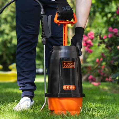 Pulvérisateur Jardin 6L + Lance Pulvérisateur à Pression Jardin Black & Decker