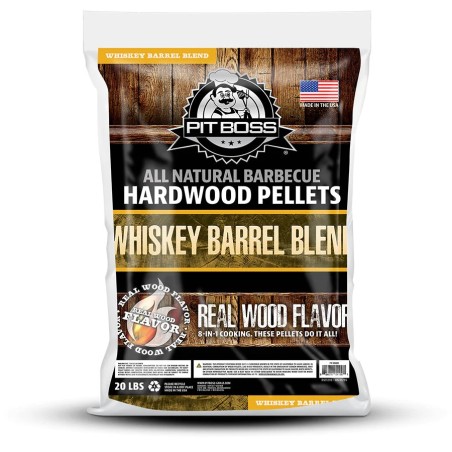 Sac de Pellets en Bois de Chêne 9 kg Granulés de Bois Whisky pour Cuisson Extérieure Barbecue Fumoir Four à pizza PIT BOSS